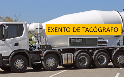 Aprobada la exención del tacógrafo a los camiones hormigoneras y a los transportes en Ceuta y Melilla