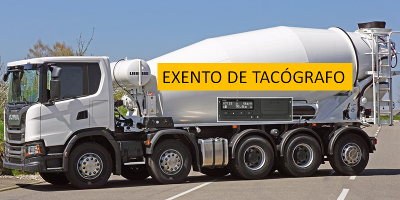 Aprobada la exención del tacógrafo a los camiones hormigoneras y a los transportes en Ceuta y Melilla